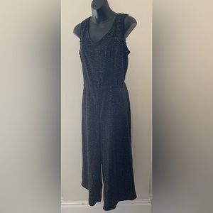 Black With White Polka Dots Jumpsuit